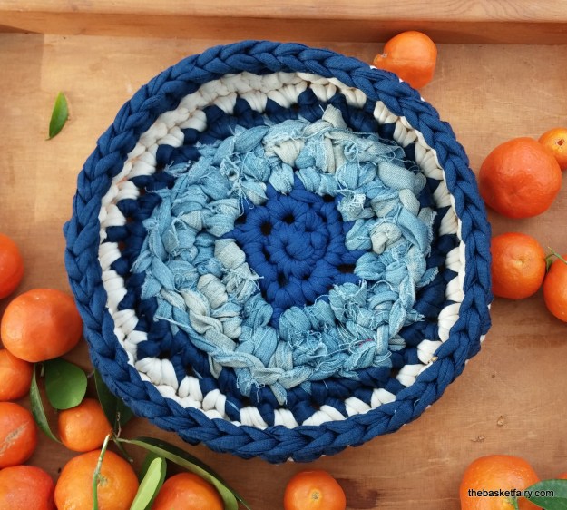 denim fabric basket